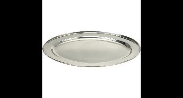 Excellent Houseware serveerschaal/barbecueschaal - 35 x 21 cm - RVS