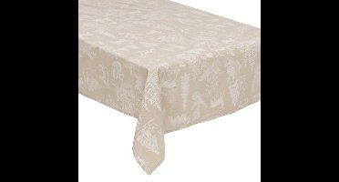 Feeric Christmas Kerst tafelkleed - beige - 360 x 140 cm - tafellaken?- tafeldecoratie
