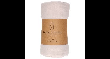 Fleece deken - lichtgrijs - 125 x 150 cm - polyester - plaid - dekentje