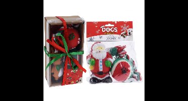Honden speelgoed - set van 9x st speeltjes - kerstcadeau voor huisdieren
