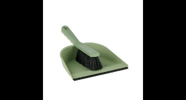 Lifetime Clean Stoffer en blik - kunststof - 32 x 23 cm - rubber rand