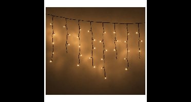 Lumineo Ijspegelverlichting - 119 led lampjes - warm wit - 500 cm- 8 functies -lichtsnoer