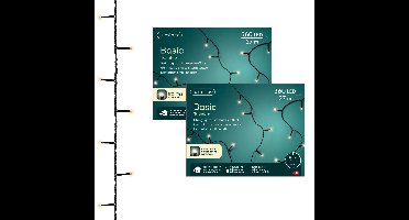Lumineo kerstverlichting - 2x - 360 led lampjes - warm wit - 27 m - lichtsnoer