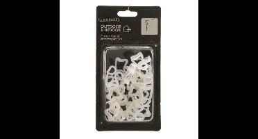 Lumineo kerstverlichting ophang haakjes - 24x st - bevestiging dakgoot - verlichting ophangen