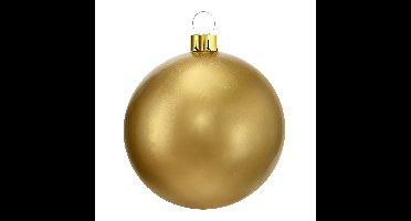 Mega grote decoratie kerstbal - 45 cm - goud - opblaasbaar
