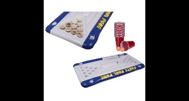 Out of the blue Beer Pong Luchtbed - 20 bekers - 2 balletjes - reparatielapje