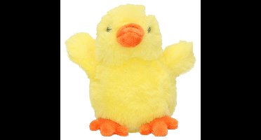 Pluche kuiken of kleine kippen knuffeldier - geel - 12 cm - Pasen thema - Kuikens / kippen knuffels
