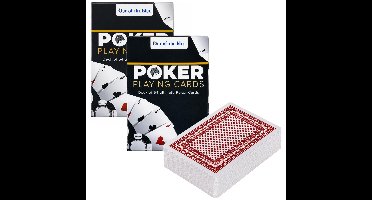 Poker speelkaarten - 2x - kaartspellen - klassiek - standaard formaat - 54 kaarten