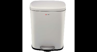 Prullenbak/pedaalemmer - rvs - 5 liter - L21,5 x B18,5 x H30 cm - soft close