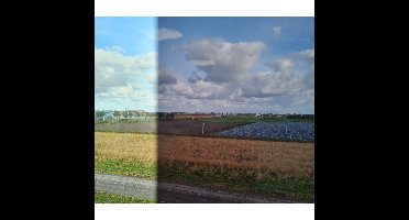 Raamfolie zonwerend - 2x - 2M x 50 cm - transparant bruin - zelfklevend - glasfolie tegen zon en ink