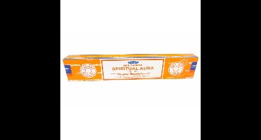 Satya Nag Champa wierook stokjes - Spiritual Aura - 1x pakje van 12 stuks - 15 gram