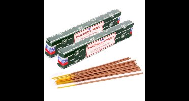 Satya Nag Champa wierrook stokjes Patchoulie Forrest geur - 24x - Lichaam in balans - Meditatie