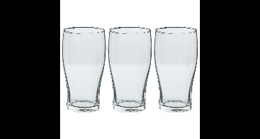 Secret de Gourmet Bierglazen groot - 12x stuks - transparant - 570 ml - 16 cm