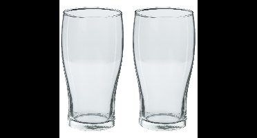 Secret de Gourmet Bierglazen groot - 8x stuks - transparant - 570 ml - 16 cm