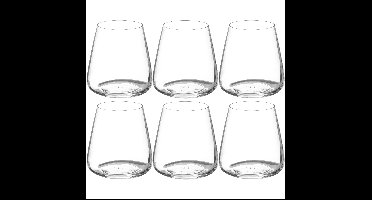 Secret de Gourmet Tumbler glazen Selenga - 430 ml - 6x stuks - Luxe - Drinkglazen - Waterglazen