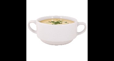 Soepkommen Essential - wit - D11 x 6 cm - porselein - schaaltjes met oren