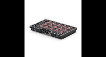 Sorteerbox/vakjes koffer - spijkers/schroeven/kleine spullen - 20-vaks - 29 x 20 x 3.5 cm
