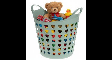Storage solutions Speelgoedmand - groen - 26 liter - kunststof - 40 x 41 cm