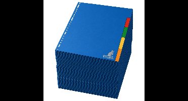 Stylex tabbladen set - 75x stuks - gekleurd - 23 ringen - A4 formaat - kunststof - voor ringmappen