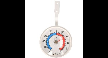 TFA Raam Thermometer - analoog - kunststof - wit - 7 x 12 cm - binnen en buiten