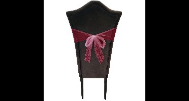 Tule stof op rol - 3x - bordeaux rood - 15cm x 9meter - Organza/mesh decoratie stoffen