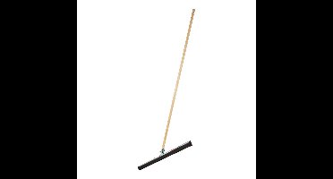 Vloertrekker/douchetrekker voor water - metaal/schuimrubber - B45 cm - houten steel 140 cm