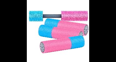 Waterpistool van foam 15 cm - 6x - waterspuiten klein model - spuit 7 meter ver - roze
