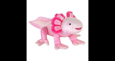 Wild Republic Axolotl Knuffel - salamander - pluche - roze - 30 cm - dierenknuffel