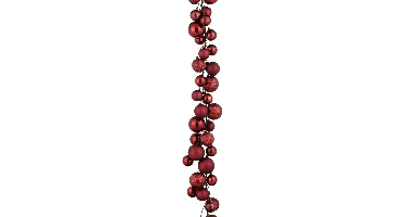 Slinger kerstballen l180d4cm rood