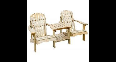 SenS-Line 2-zits Houten tuinbank Comfortline double relax