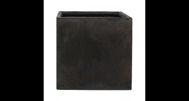 Ter Steege Static Cube vierkante plantenbak 54x54x54 cm zwart