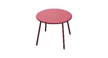Doon bijzettafel 50cm rond rood