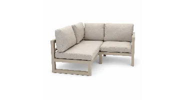 Grosso 2-zits bank L + hoek beige