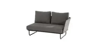 Loungebank Bo 2-zits linkerdeel met 3 kussens | 4 Seasons Outdoor