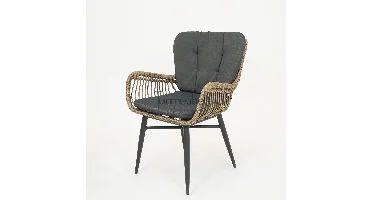 Vita Spider Naturel Dining Tuinstoel (excl. rugkussen)