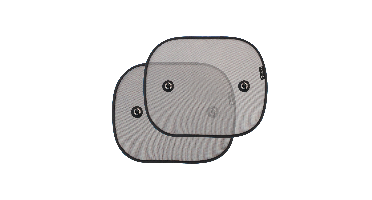 Zonnescherm Titanium Baby Zuignap Uni Zwart 2-pack