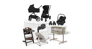 Kinderwagen Maxi-Cosi Oxford Plus V2 Ultimate Bundel Onyx Black incl. Autostoel, Base, Adapterset, Kinderstoel & Co-sleeper