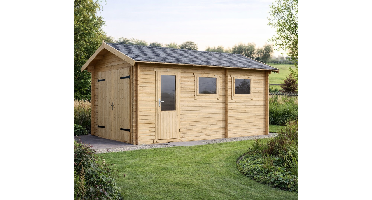 Interflex Garage 330x520 cm 40 mm vuren blank
