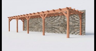 Bouwpakket aanbouwveranda 1219x326 cm fijnbezaagd Douglas