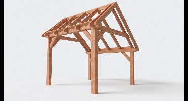Bouwpakket kapschuur 346x346 cm fijnbezaagd Douglas