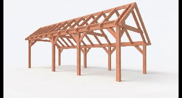 Bouwpakket kapschuur 886,5x346 cm fijnbezaagd Douglas
