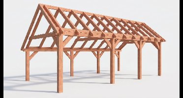 Bouwpakket kapschuur 822x410,5 cm fijnbezaagd Douglas