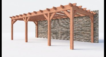 Bouwpakket aanbouwveranda 769x390,5 cm fijnbezaagd Douglas