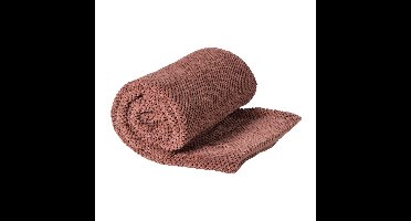 Plaid blokjes - roze - 130x160 cm