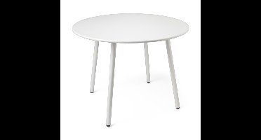 Tuintafel Elisa rond - wit - ⌀95x71 cm