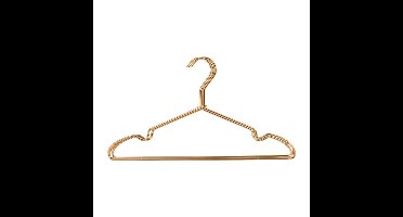 Ijzeren kledinghangers - goudkleurig - set van 4