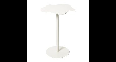 Bijzettafel Mica bloem - wit