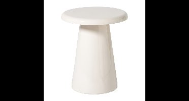 Bijzettafel metaal groot - beige - ø34.5x40.5 cm