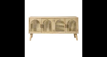 Dressoir Flores met ovalen vlakken - bruin - 55x120x40 cm