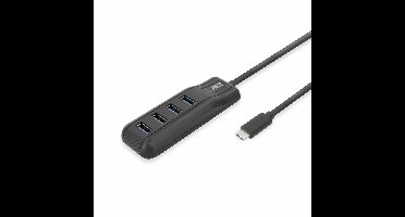ACT AC6420 USB-C hub zwart